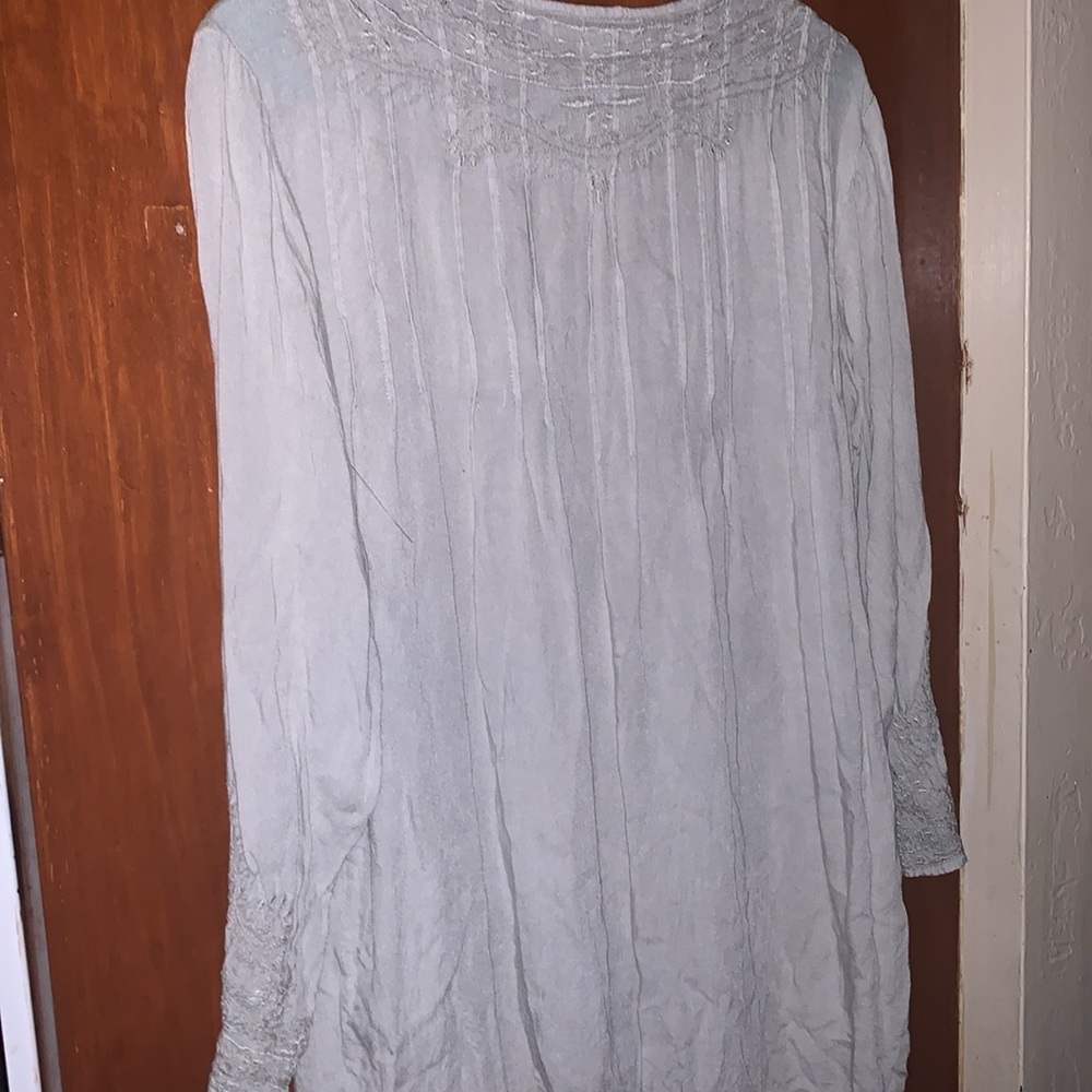 Solitaire Peasant Style Embroidered Blouse - image 6